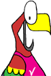 funny bird cartoon